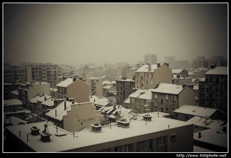 Grenoble sous la neige…