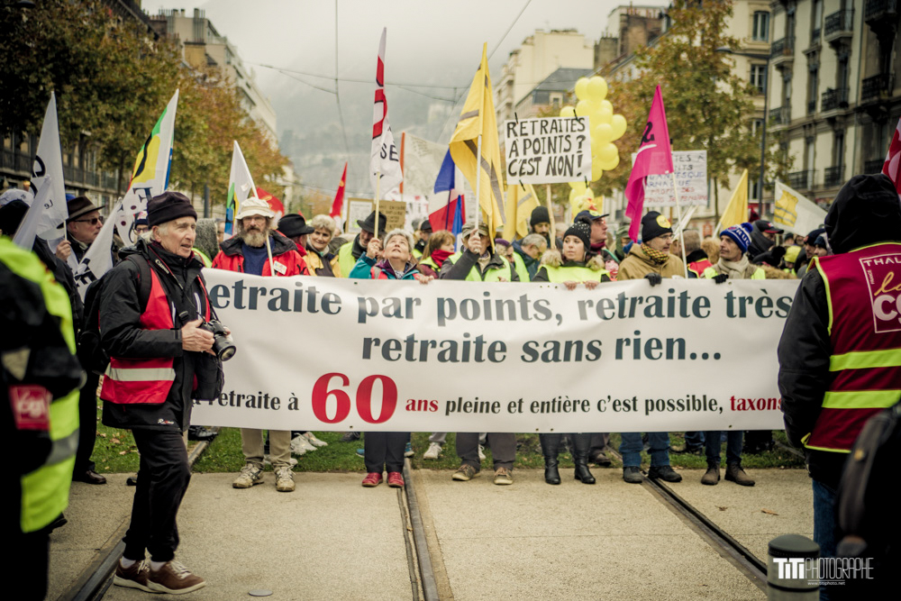 Manifestation du 5 décembre-Grenoble-2019-Sylvain SABARD