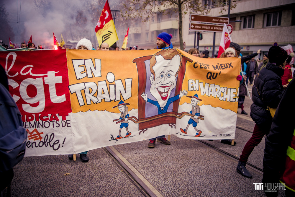 Manifestation du 5 décembre-Grenoble-2019-Sylvain SABARD