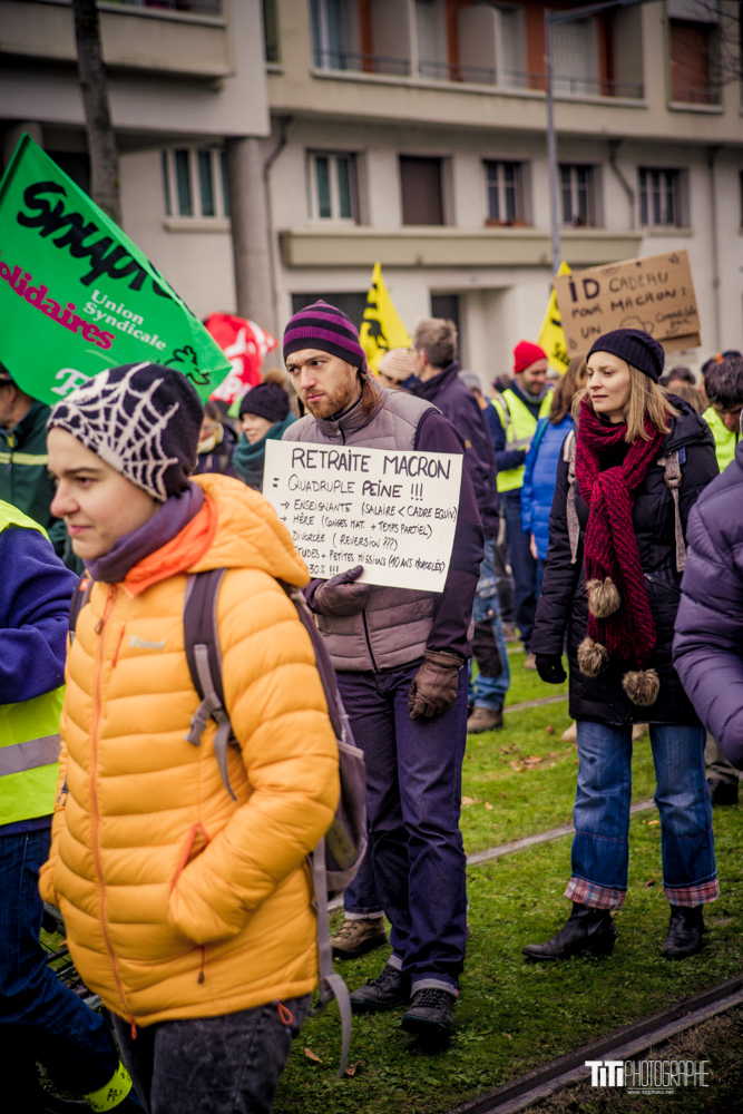 Manifestation du 5 décembre-Grenoble-2019-Sylvain SABARD